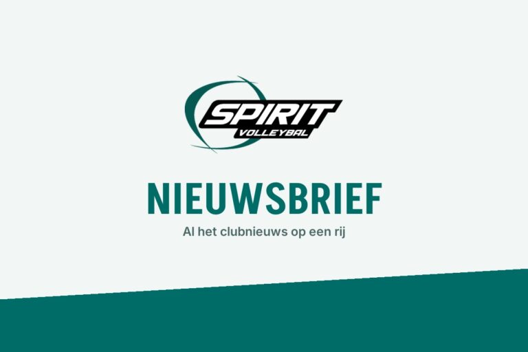 Nieuwsbrief van Spirit Volleybal